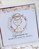 zaproszenia na komunię Zaproszenia na Pierwszą Komunię, komunijne "Peach Flower" 1