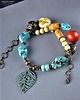 korale Boho style masywny kolorowy naszyjnik z minerałów handmade prezent z klasą 2