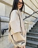 kurtki damskie Kurtka typu bomber collar z odpinanymi rękawami mocca 1
