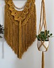 makramy Makrama z drewnianymi koralami w stylu boho 4