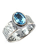 pierścionki srebrne Amazing blue topaz 1