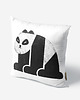 poduszki z grafiką Poduszka dekoracyjna - Minimalistyczna panda 1