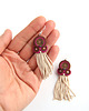 kolczyki soutache Meya S - kolczyki etno, srebro 1