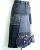 spódnice midi Czarna spódnica jeans r.44 3