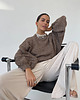 swetry damskie  Jedwabny sweter Crafted Huzelnut malenage 1