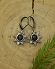 kolczyki wire wrapping Małe kolczyki słoneczka labradoryt wire wrapping 2