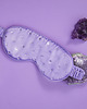 opaski na oczy CRYSTALLOVE Opaska na oczy z jedwabiu z kryształkami - lilac 3