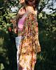 bluzki kimonowe damskie Kimono Yellow Flower SHORT 6