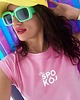 t-shirt damskie Różowa koszulka damska Swięty Spokój 1