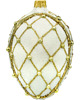 ozdoby choinkowe Bombka choinkowa: Jajo ze złotym ornamentem: białe 2