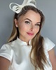 fascynatory Fascynator ślubny ELZA ECRU   Z woalką / oraz inne kolory 7