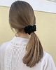 gumki do włosów Czarna scrunchie Black Sparkle 1