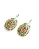 kolczyki soutache Sutaszowe dziecięce kolczyki CAPIBARA mint 1