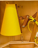 lampy stołowe ZORYA - Unikalna, regulowana, drewniana lampka biurkowa - żółty 8