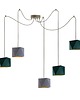 lampy wiszące Geometryczna lampa wisząca w stylu nowoczesnym KANO GOLD D5 4