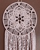 łapacze snów Makrama - łapacz snów - mandala flower - pudrowy róż 1