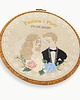 Ślub - inne Personalizowana pamiątka ślubna, haft w oprawie vintage 4