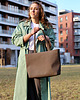 torby na ramię Wegańska Torba Shopper - Dark Brown Nubuck 6