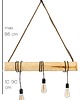 lampy wiszące Lampa wisząca sufitowa loft drewno Marlo 3
