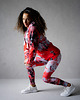 bluza z kapturem damska Damska Bluza Expres Zamek DR.CROW Marble Red 1