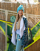 bluza z kapturem damska Aloha short coat Zebra green 1