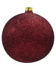 ozdoby choinkowe Bombki okrągłe: bordowy zestaw 3 sztuk 2