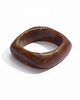 bransoletki złote Brązowa masywna bransoletka obręcz z żywicy Paraiso Eudora 4