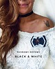 broszki Brosza Black & White z efektowym kwiatem w kropeczki New 2