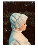 czapki damskie Czapka  beanie handmade melanż ecru 2