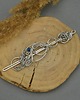 spinki i klamry do włosów Spinka do włosów i do szala ze szpilką ozdobna niebieski kwarc wire wrapping 4