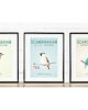 plakaty Plakat skandynawski A3, waxwing, jemiołuszka 3