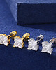 kolczyki pozłacane Kolczyki Moissanite Srebro 925 3