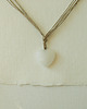 kolie Kryształowe serce Naszyjnik lniany 2