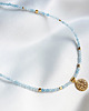 korale Naszyjnik  AKWAMARYN, kamienie naturalne choker 7