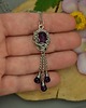wisiory Długi wisiorek ametyst wire wrapping 3