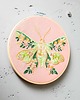 Ozdoby na ścianę Kwiecista ćma floral pink 3