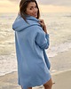 bluza z kapturem damska Peleryna do zadań specjalnych Niebieski Denim 1