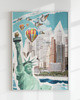 plakaty Plakat AMERICAN DREAM (KOLAŻ) 2