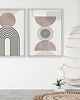 plakaty ZESTAW PLAKATÓW boho w modnym stylu Mid Century Modern 1