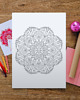 plakaty Plakat do Kolorowania Mandala 50x70cm 1