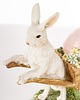 ozdoby wielkanocne Dekoracja - królik z taczką, jajkiem i kurczaczkiem 13x13x6 cm 3