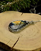 wisiory Wisiorek ze złotym labradorytem wire wrapping 1