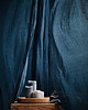 zasłony Lniane Zasłony z tunelem - navy blue 3