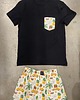 piżamy damskie Piżama Unisex bawełniana w wakacyjny wzór URLOP 5