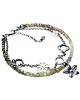 bransoletki wire wrapping Turmaliny ombre /flower/-  bransoletka 1