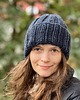 czapki damskie Zimowa wełniana czapka Buran 100% wełna z Peru północne niebo 1