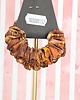 gumki do włosów XS mini mała gumka dla dzieci do włosów jedwab naturalny scrunchie brązowe 2