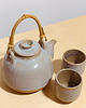czajniki i dzbanki Imbryk z czarkami na stopce - słone fale 7