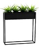 kwietniki Kwietnik Metalowy CUBO 80x80cm czarny 9 sztuk 1