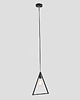 lampy wiszące Lampa wisząca geometryczna trójkąt Triam - biała czarna 2